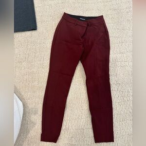 Express Burgundy Work Pant
